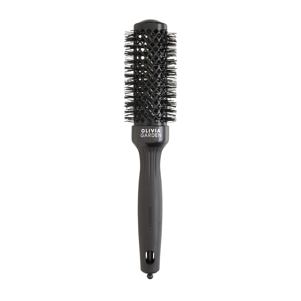 Olivia Garden Expert Blowout Shine Black – keramička četka za feniranje