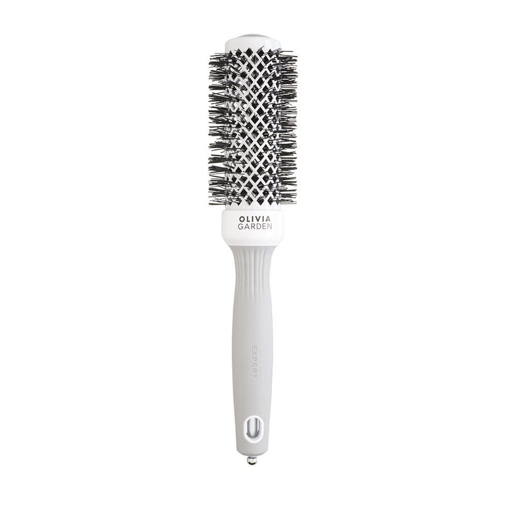 Olivia Garden Expert Blowout Shine White & Grey – četka za feniranje